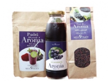 Un organism sanatos cu suc, ceai, pudra de aronia 100% naturale