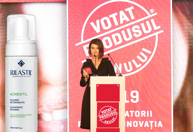 Rilastil Acnestil – Votat Produsul Anului 2019 la categoria „Dermato-cosmetice anti-acnee”