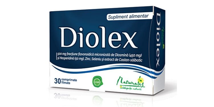 Diolex comprimate – venotonic, venoprotector, susţine drenajul limfatic