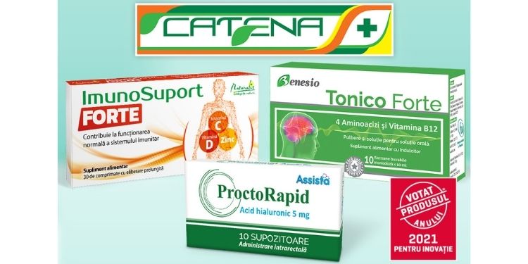 produsul anului, Assista ProctoRapid supozitoare, Naturalis ImunoSuport Forte, Benesio Tonico Forte, Catena,