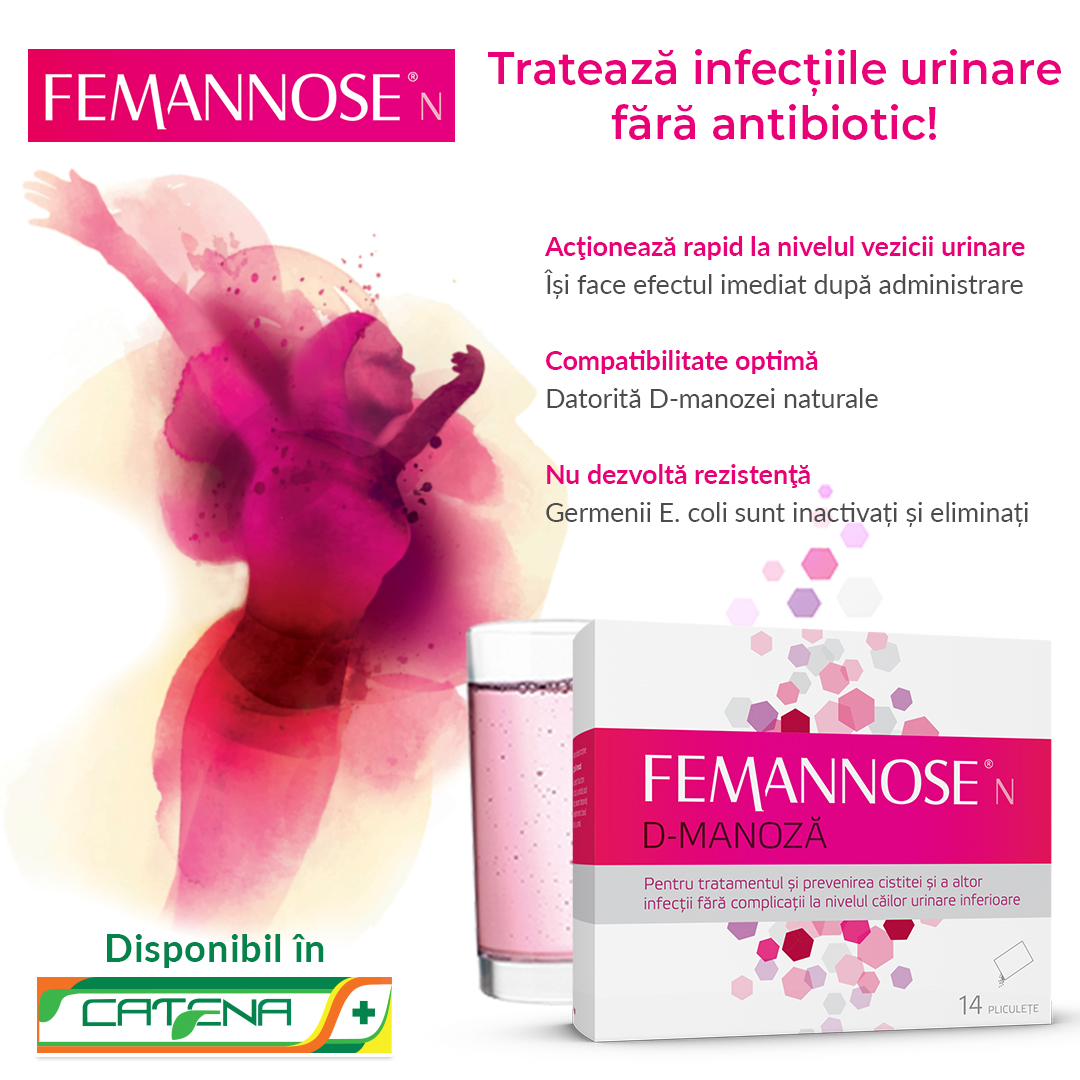 infecții urinare, Femannose N, D-manoză, antibiotice,