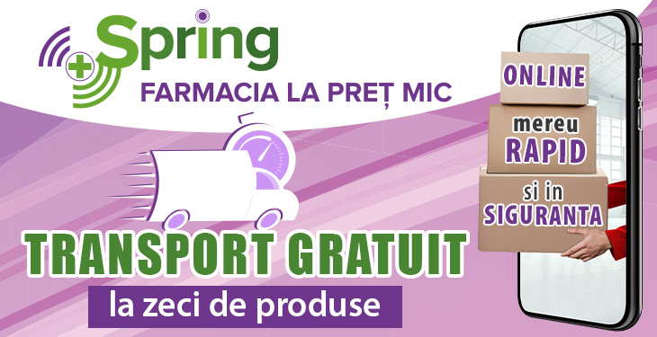 farmacia spring, spring farma, transport gratuit spring,