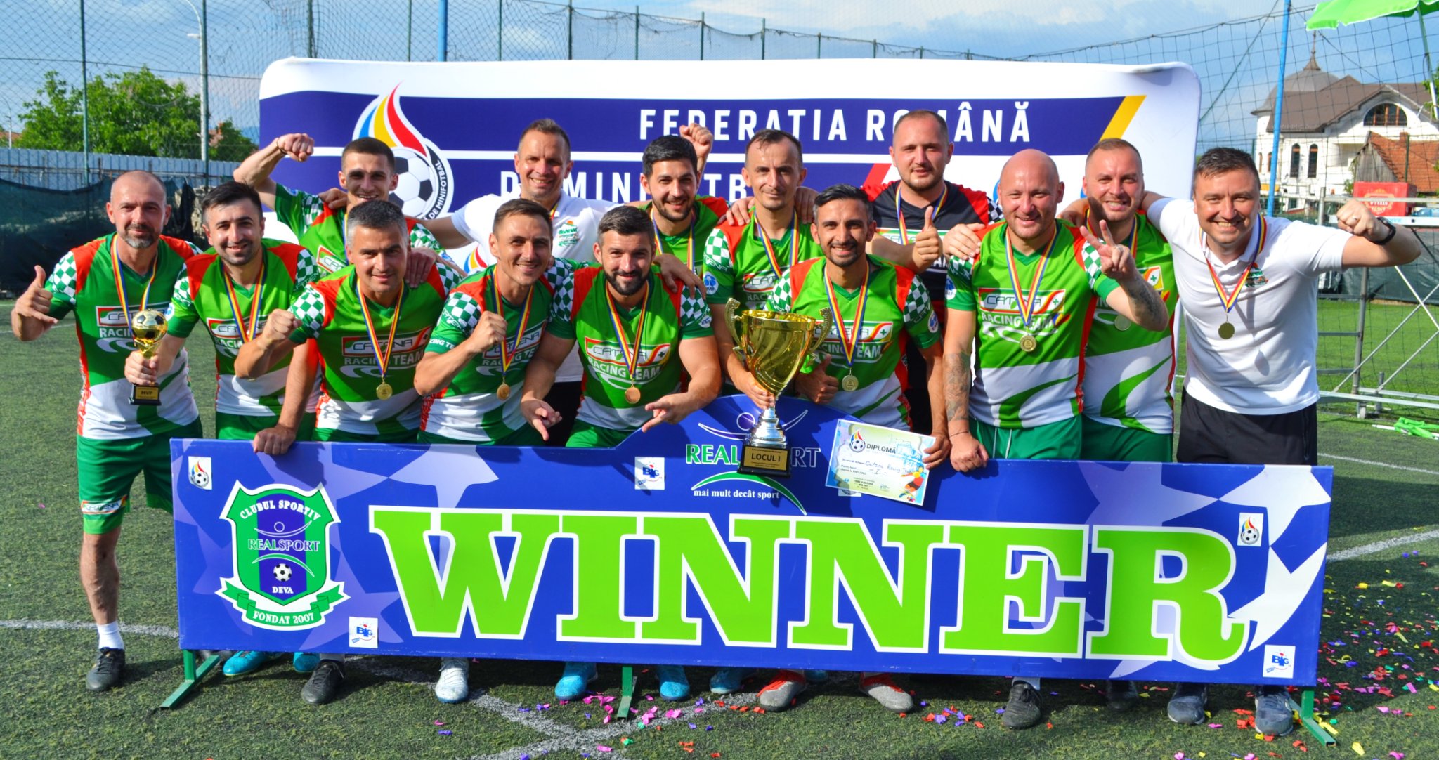 Echipa de fotbal Catena Racing Team, locul I la Campionatul Companiilor 2021 – 2022
