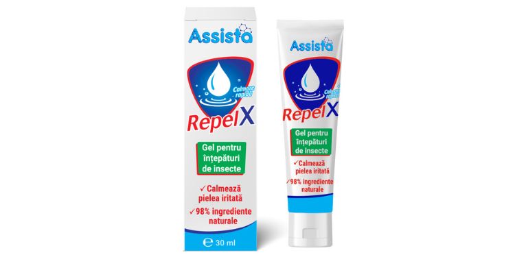 Assista RepelX Gel înţepături insecte – Calmează mâncărimea şi iritaţia pielii