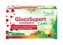 GlucoSuport Ceai – Contribuie la menţinerea nivelului normal de glucoză din sânge