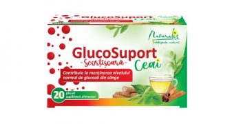 GlucoSuport Ceai – Contribuie la menţinerea nivelului normal de glucoză din sânge