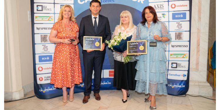 Catena şi Fildas, premiate la Gala Forbes – Liga Campionilor 2023