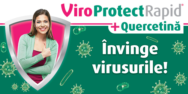 Fii învingător în lupta cu virusurile cu ViroProtect Rapid +  Quercetină!